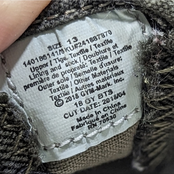 Gymboree SMILEY FACE Sneakers Girls Size 13 Camo Slip On - Picture 12 of 13